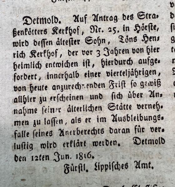 Datei:Aufruf Kirchhof 1816.jpg