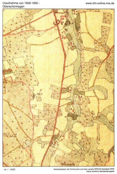 Datei:Oberschönhagen Uraufnahme von 1836-1850.jpeg