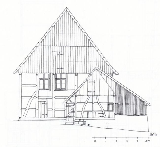 Datei:Kirchhofstraße 5, Rückgiebel Stiewe 1988-1996.jpg